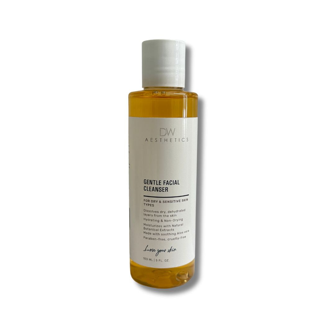 Best cleanser for dry and sensitive skin types,Gentle Facial Cleanser| DW Aesthetics