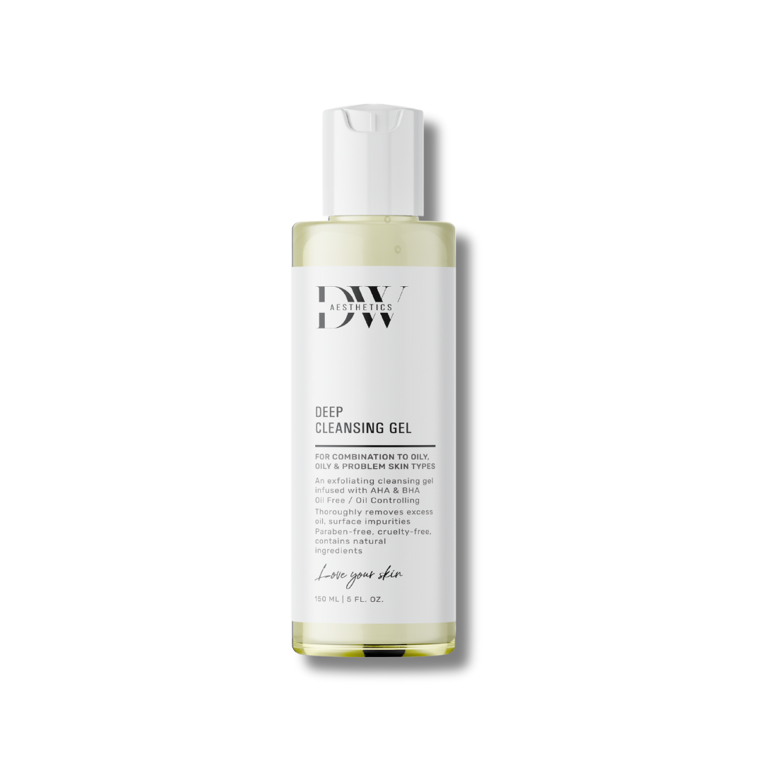 Best cleanser for oily , acne and blemished skin types,Deep Cleansing Gel | DW Aesthetics