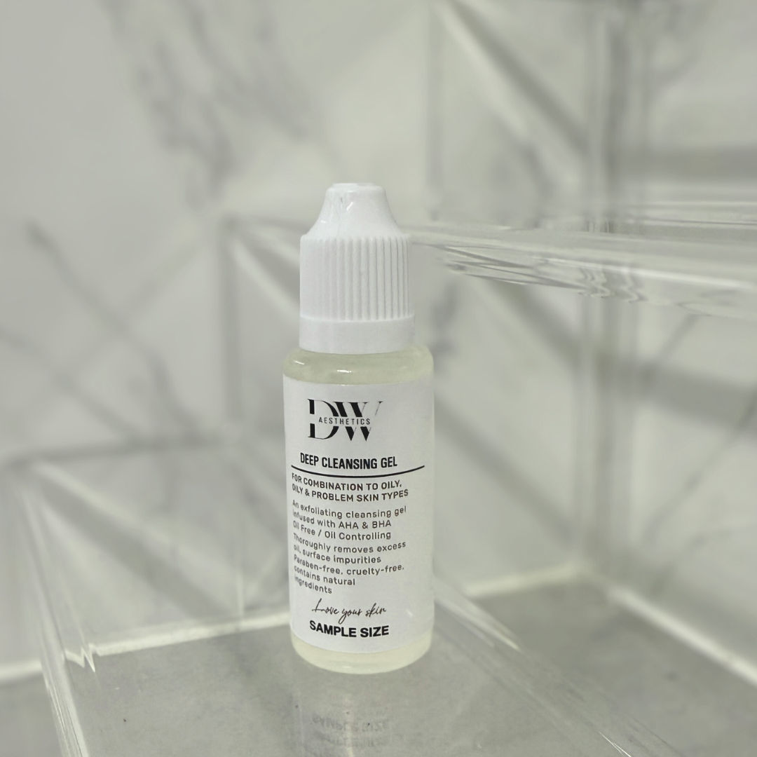 Best cleanser for oily , acne and blemished skin types,Deep Cleansing Gel | DW Aesthetics