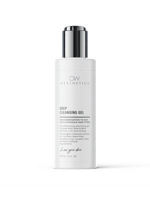 Best cleanser for oily , acne and blemished skin types,Deep Cleansing Gel | DW Aesthetics