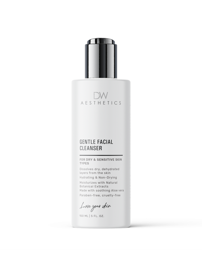 Best cleanser for dry and sensitive skin types,Gentle Facial Cleanser| DW Aesthetics