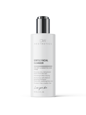 Best cleanser for dry and sensitive skin types,Gentle Facial Cleanser| DW Aesthetics